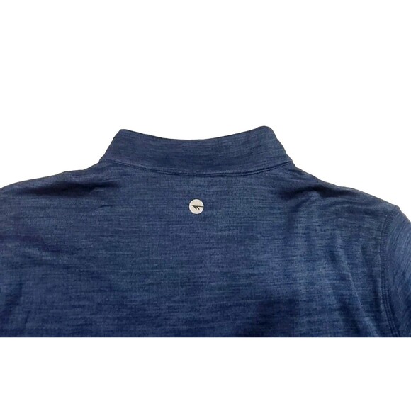 HI-TEC Men's M 1/4 Zip Performance Pullover UPF 50+ Thermo Easy Care Navy NWT - Picture 12 of 12